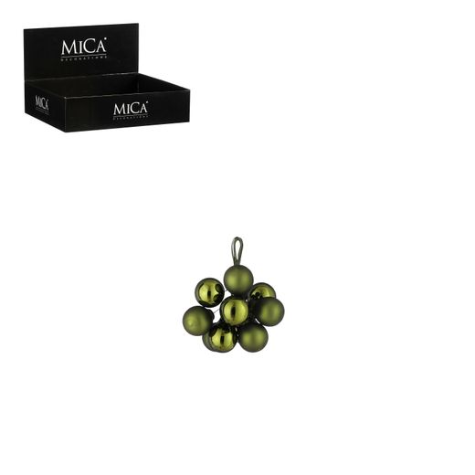 Bola de Navidad de Vidrio Verde Oscuro 2 cm Edelmann