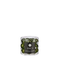 Bola de Navidad de Vidrio Verde Oscuro 24 Piezas 2,5 cm Edelmann