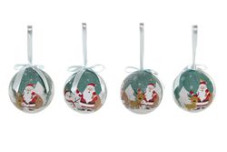 Christmas Tree Decoration Ball Santa Claus 7cm diameter
