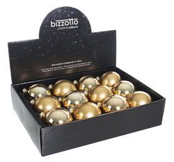 Gold Christmas tree ornament ball