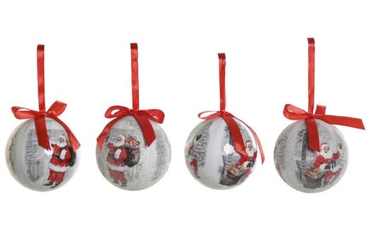 Christmas Tree Decoration Ball Santa Claus Red 7cm diameter