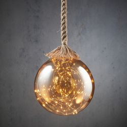Christmas Decoration Hanging Ball 40 LED with Battery Edelmann
