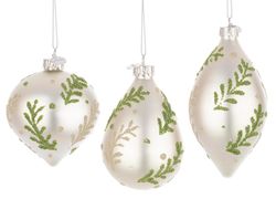 Julboll kristall silver