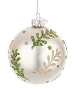 Julboll kristall silver