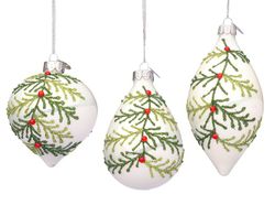Bola Navidad Cristal Diseño Laurie Blanco