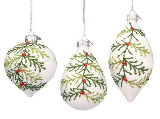Kerstbal Kristal Ontwerp Laurie Wit