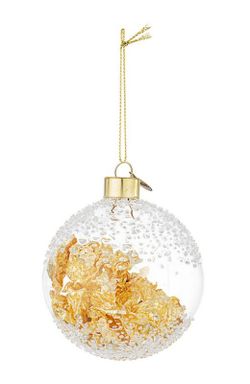 Julgransboll Kristall Träd Transparent Guld Bizzotto