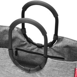 Sacola de compras prateada Loop L twist Reisenthel