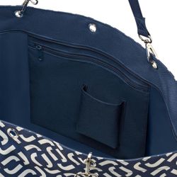 Bolsa de compras Reisenthel azul marinho com assinatura XL