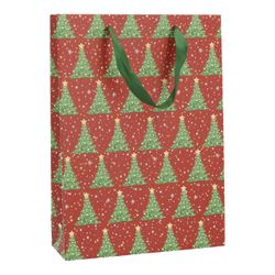 Bolsa de Regalo Navideña Árbol de Navidad Roja 25 x 34 x 8 cm