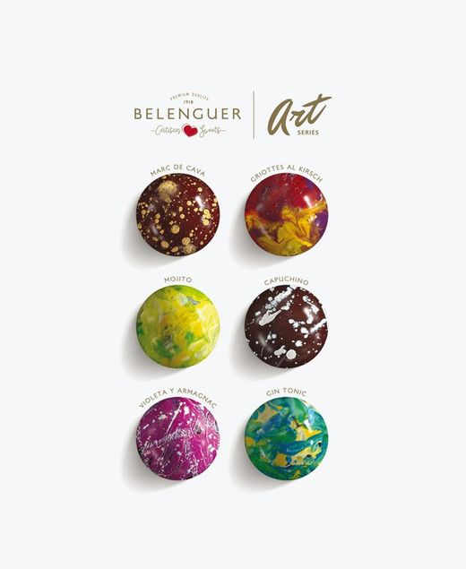 Belenguer Art Handmålad Chokladask 6 Likör 48 g