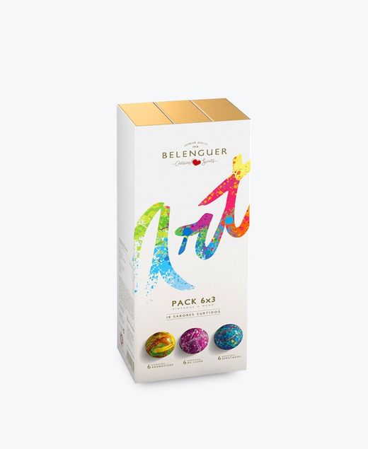 Bombones Belenguer Art Pintados Mano Pack 3 Cajas 6 144 g