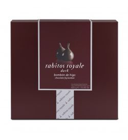 Cioccolatini di fichi neri rabitos royale confezione da 24 425 gr
