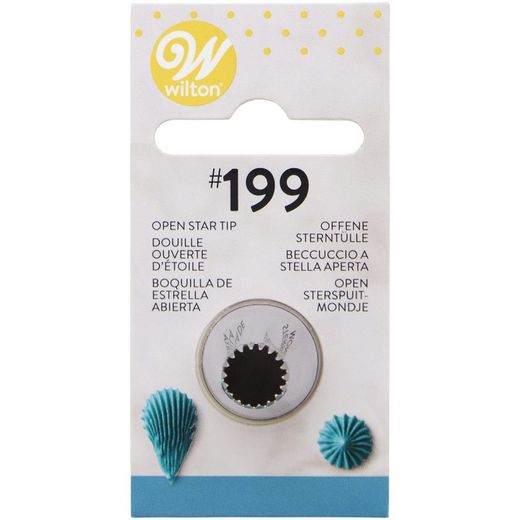 Bocal de decoração de estrela aberta num 199 wilton