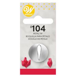 Boquilla decoración pétalo num 104 wilton