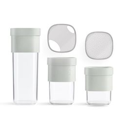 Bote cocina lekue flip storage set verde