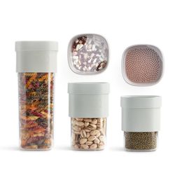 Bote cocina lekue flip storage set verde