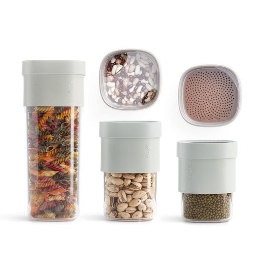 Bote cocina lekue flip storage set verde