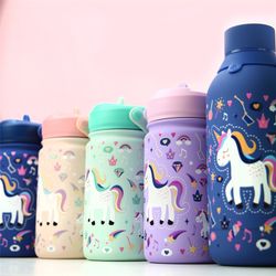 Botella Agua con Adaptador 330 ml Lilac Unicorn Creative Story
