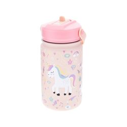 Botella Agua con Adaptador 330 ml Pink Unicorn Creative Story