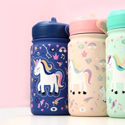 Botella Agua con Adaptador 330 mlDark Blue Unicorn Creative Story