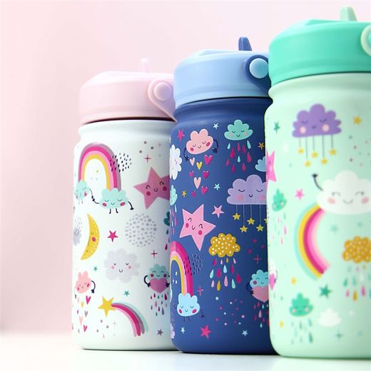 Botella Agua con Adaptador 330 mlMint Cloudy Sky Creative Story