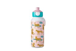 Botella Agua Infantil 400 ml Pop Up Mepal Campus Leopardo