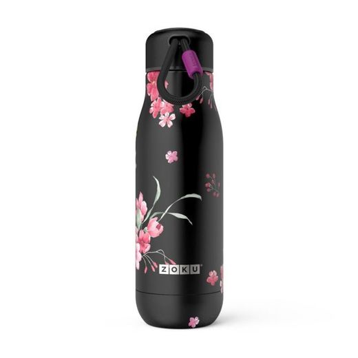 Termoflaska rostfritt stål 500ml små blommor Zoku