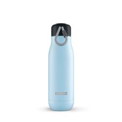 Garrafa térmica inox. 500ml azul claro zoku