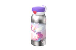 Botella Infantil Acero Inox tapa abatible 600 ml Unicorn Glow Mepal