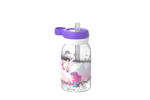 Botella Infantil Campus pajita 450 ml Unicorn Glow Mepal