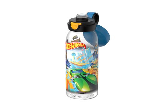 Botella Infantil Campus tapa abatible 600 ml Hot Wheels Mepal