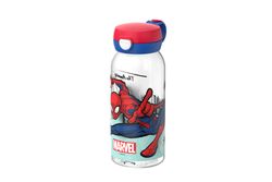 Botella Infantil Campus tapa abatible 600 ml Spiderman Mepal