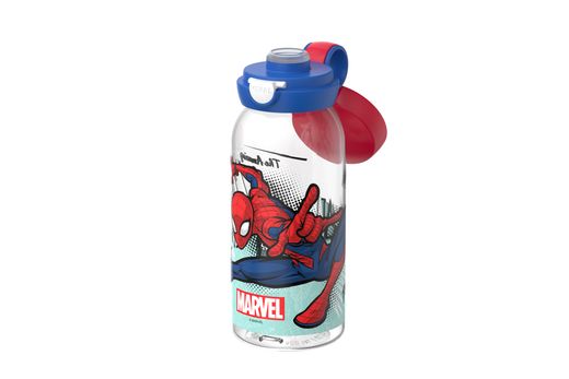 Botella Infantil Campus tapa abatible 600 ml Spiderman Mepal