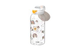 Botella Infantil Campus tapa abatible 600 ml Sunshine & Rainbow Mepal