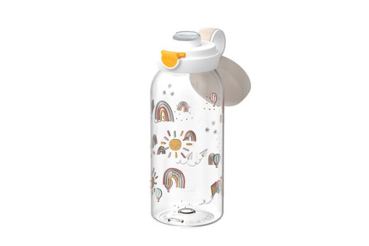 Botella Infantil Campus tapa abatible 600 ml Sunshine & Rainbow Mepal