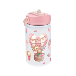 Botella Infantil Térmica 330 ml Globos Lovely Travellers con Adaptador Infantil Creative Story