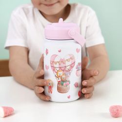 Botella Infantil Térmica 330 ml Globos Lovely Travellers con Adaptador Infantil Creative Story