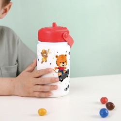 Botella Infantil Térmica 330 ml Skate Ice Red con Adaptador Infantil Creative Story