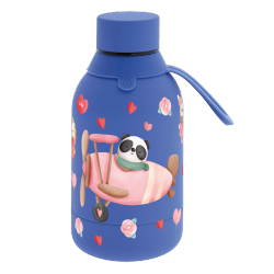 Botella Infantil Térmica 350 ml Avión Lovely Travellers Azul Mazarine Creative Story