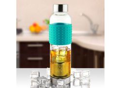 Botella infusionadora ice t2 go 400ml- turquesa asobu