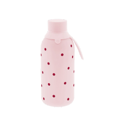 Botella Térmica 500 ml Petite Dots Rosa Interior Cerámico con 2 Tapones Creative Story