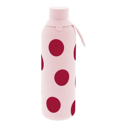 Botella Térmica 750 ml Bold Dots Rosa Interior Cerámico con 2 Tapones Creative Story