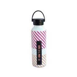 Botella térmica 750 ml fucsia fluor print on the go Iris