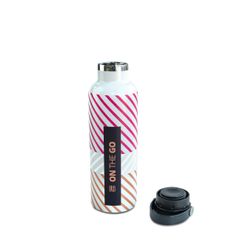 Botella térmica 750 ml fucsia fluor print on the go Iris