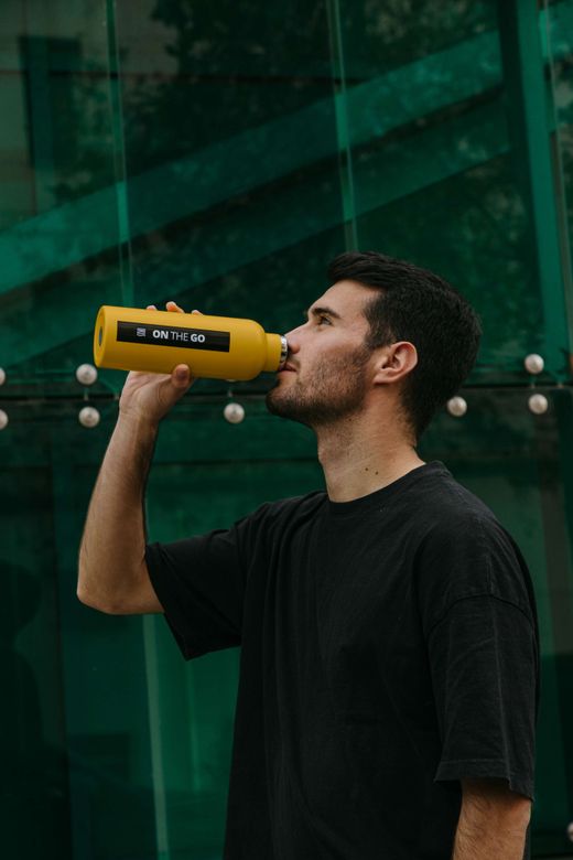 Botella térmica 750 ml mostaza otoño on the go Iris