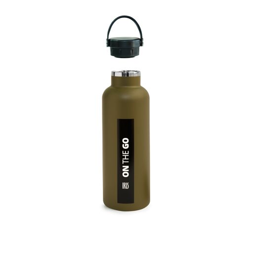 Botella térmica 750 ml oliva otoño on the go Iris