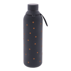 Botella Térmica 750 ml Petite Dots Negra Interior Cerámico con 2 Tapones Creative Story