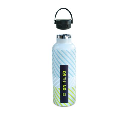 Botella térmica 750 ml turquesa fluor print on the go Iris