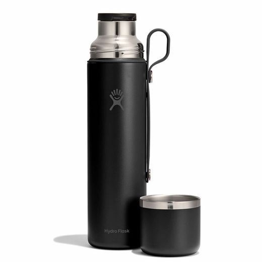 Botella térmica con taza y apertura fácil 1 l black Hydroflask